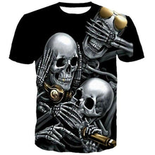 Load image into Gallery viewer, 3D Skull T-shirt Collection V16