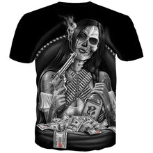 Load image into Gallery viewer, 3D Skull T-shirt Collection V16
