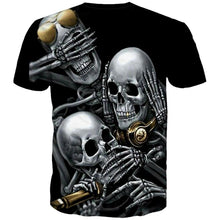 Load image into Gallery viewer, 3D Skull T-shirt Collection V16