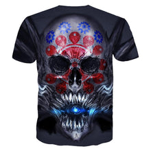 Load image into Gallery viewer, 3D Skull T-shirt Collection V18