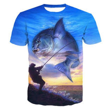 Load image into Gallery viewer, 3D Fish T- Shirt Collection V10