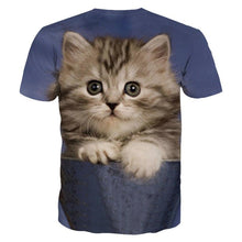 Load image into Gallery viewer, 3D Cat T-shirt Collection V3