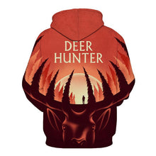 Load image into Gallery viewer, 3D Orange Deer Hunter Print Hoodie