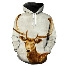 Load image into Gallery viewer, 3D Deer print fashion hoodie sweatshirt