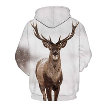 Load image into Gallery viewer, 3D Casual Unisex Sweatshirt Snowflake Reindeer Print Fashion Hoodie