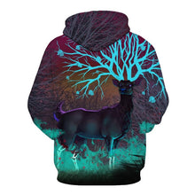 Load image into Gallery viewer, 3D Fairytale Forest Deer Print Fun Hoodie