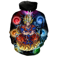 Load image into Gallery viewer, 3D Dragon ball Meditating goku print fashion Hoodie