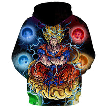 Load image into Gallery viewer, 3D Dragon ball Meditating goku print fashion Hoodie