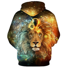 Load image into Gallery viewer, 12 constellation 3D Leo print hoodie