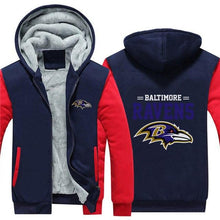 Load image into Gallery viewer, 3D Baltimore Ravens Sweatshirt Jacket