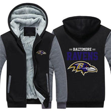 Load image into Gallery viewer, 3D Baltimore Ravens Sweatshirt Jacket