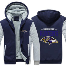 Load image into Gallery viewer, 3D Baltimore Ravens Sweatshirt Jacket