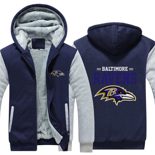 3D Baltimore Ravens Sweatshirt Jacket
