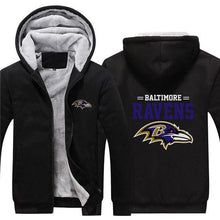Load image into Gallery viewer, 3D Baltimore Ravens Sweatshirt Jacket