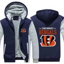 Load image into Gallery viewer, 3D Cincinnati Bengals Sweatshirt Jacket