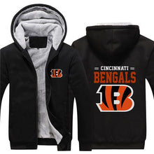 Load image into Gallery viewer, 3D Cincinnati Bengals Sweatshirt Jacket