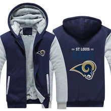 Load image into Gallery viewer, 3D ST Louis Rams Sweatshirt Jacket