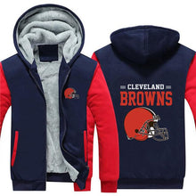 Load image into Gallery viewer, 3D Cleveland Browns Sweatshirt Jacket