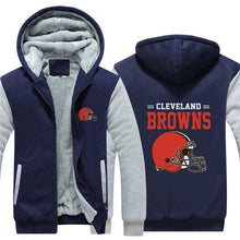 Load image into Gallery viewer, 3D Cleveland Browns Sweatshirt Jacket