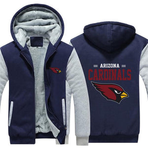 3D Arizona Cardinals Sweatshirt Jacket