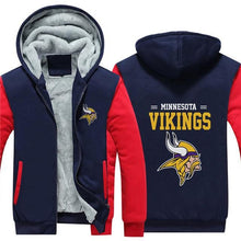Load image into Gallery viewer, 3D Minnesota Vikings Sweatshirt Jacket