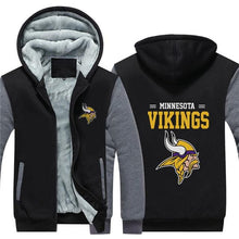 Load image into Gallery viewer, 3D Minnesota Vikings Sweatshirt Jacket