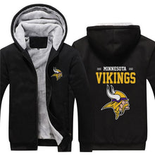 Load image into Gallery viewer, 3D Minnesota Vikings Sweatshirt Jacket