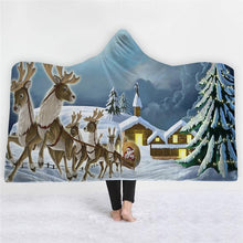 Load image into Gallery viewer, 3D Popular Christmas gift plus velvet warm sleeping blanket fashion