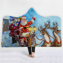 Load image into Gallery viewer, 3D Popular Christmas gift plus velvet warm sleeping blanket fashion