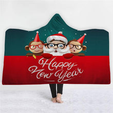 Load image into Gallery viewer, 3D Popular Christmas gift plus velvet warm sleeping blanket fashion
