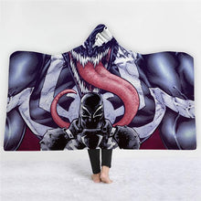 Load image into Gallery viewer, 3D Cool dark venom print thick warm blanket