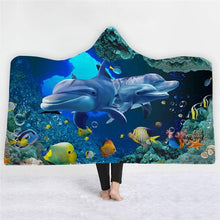 Load image into Gallery viewer, 3D Dolphin Blanket V8