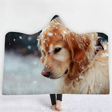 Load image into Gallery viewer, 3D Best friend cute dog print cloak blanket thick warm warm robe