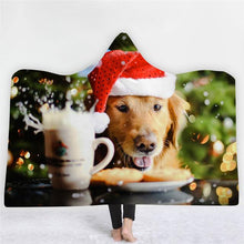 Load image into Gallery viewer, 3D Best friend cute dog print cloak blanket thick warm warm robe