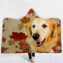 Load image into Gallery viewer, 3D Best friend cute dog print cloak blanket thick warm warm robe
