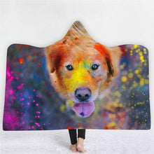 Load image into Gallery viewer, 3D Best friend cute dog print cloak blanket thick warm warm robe