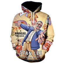 Load image into Gallery viewer, 3D Stan Lee commemorative Edition Hoodie Sweatshirt Pullover V1