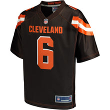 Load image into Gallery viewer, Men&#39;s Cleveland Browns Baker Mayfield NFL Pro Line Brown Player Jersey