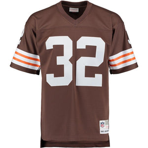Men's Cleveland Browns Jim Brown Mitchell & Ness Brown Retired Player Replica Jersey