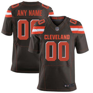 Men's Cleveland Browns Nike Orange Custom Alternate Elite Jersey
