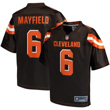 Load image into Gallery viewer, Men&#39;s Cleveland Browns Baker Mayfield NFL Pro Line Brown Player Jersey