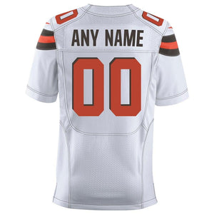 Men's Cleveland Browns Nike White Elite Custom Jersey