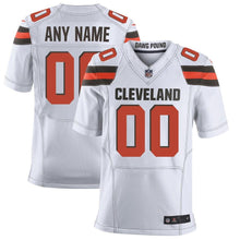 Load image into Gallery viewer, Men&#39;s Cleveland Browns Nike White Elite Custom Jersey