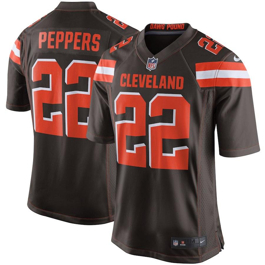 Men's Cleveland Browns Jabrill Peppers Nike Brown Game Jersey