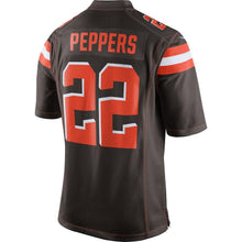 Load image into Gallery viewer, Men&#39;s Cleveland Browns Jabrill Peppers Nike Brown Game Jersey