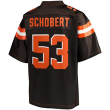 Load image into Gallery viewer, Men&#39;s Cleveland Browns Joe Schobert NFL Pro Line Brown Player Jersey