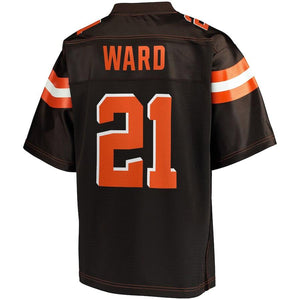 Men's Cleveland Browns Denzel Ward NFL Pro Line Brown Team Color Player Jersey